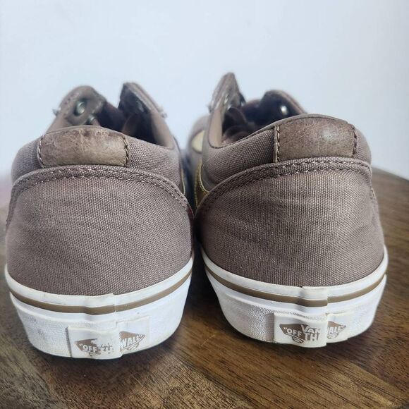 Vans Brown Women's Sneakers Size 8 Women's Vans with Butterfly Charm - Picture 4 of 10